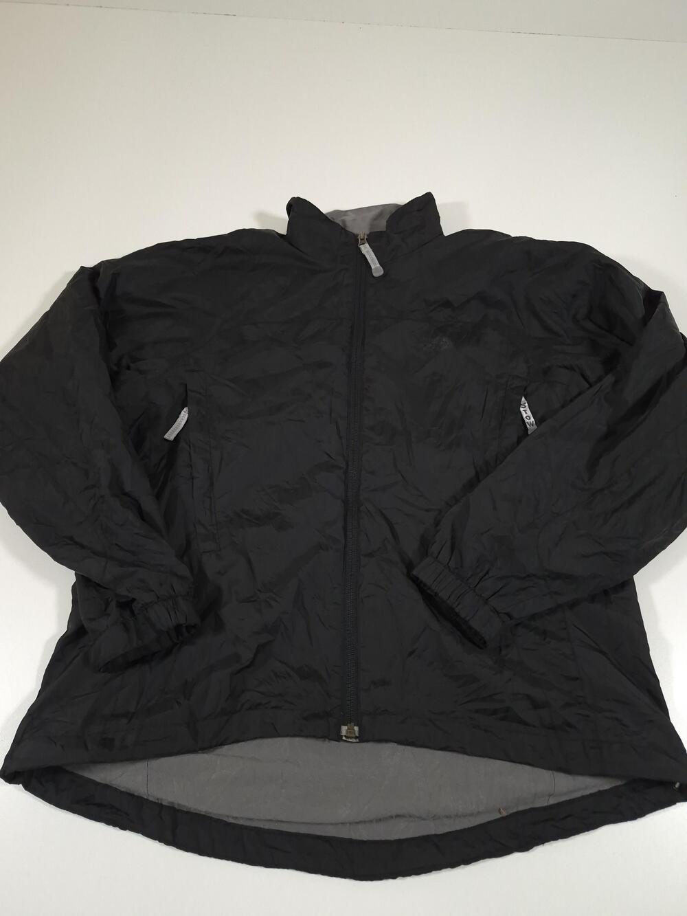 The North Face Jacket Womens Medium Black Packable Lightweight Windbreaker Zip